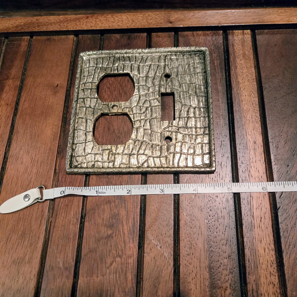 Gold Textured Switch Plate Cover